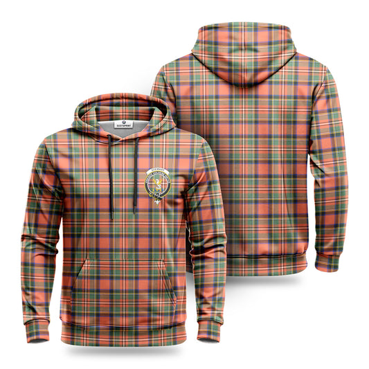 Stewart Royal Ancient Tartan Crest Hoodie 1500