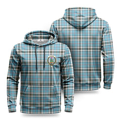 Thomson Blue Tartan Crest Hoodie