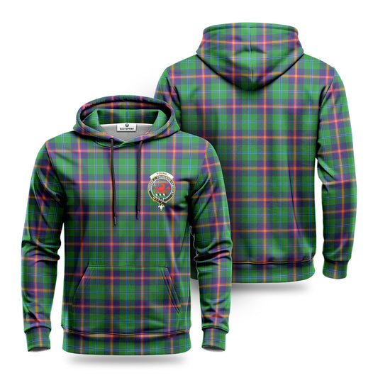 Young Modern Tartan Crest Hoodie 1500