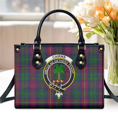 Cairns Tartan Crest Leather Handbag