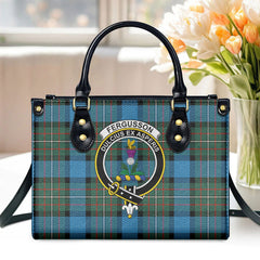 Fergusson Ancient Tartan Crest Leather Handbag