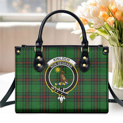 Kinloch Tartan Crest Leather Handbag