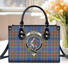 McBeth Ancient Tartan Crest Leather Handbag