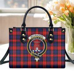 McCracken Tartan Crest Leather Handbag