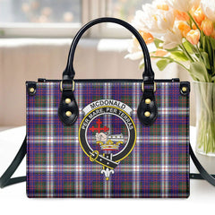 McDonald Dress Modern Tartan Crest Leather Handbag