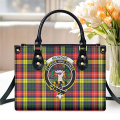 McIndoe Tartan Crest Leather Handbag