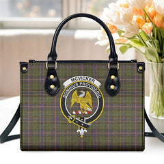 McVicker Tartan Crest Leather Handbag