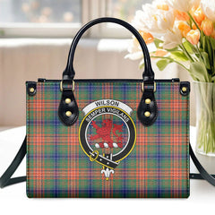 Wilson Ancient Tartan Crest Leather Handbag