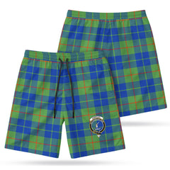 Barclay Hunting Ancient Tartan Crest Men's Beach Shorts