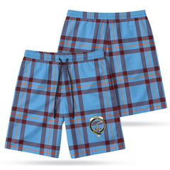 Elliot Ancient Tartan Crest Men's Beach Shorts