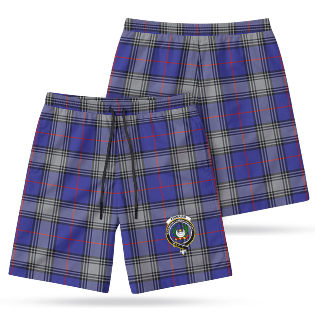 Kinnaird Tartan Crest Men's Beach Shorts