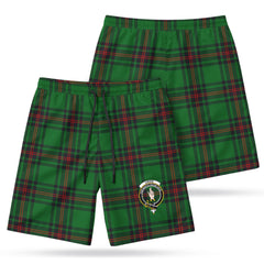 Logie Tartan Crest Men's Beach Shorts