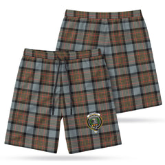 MacLaren Weathered Tartan Crest Men's Beach Shorts