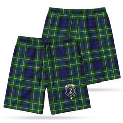 MacNeil of Colonsay Modern Tartan Crest Men's Beach Shorts