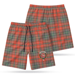 McDougall Ancient Tartan Crest Men's Beach Shorts