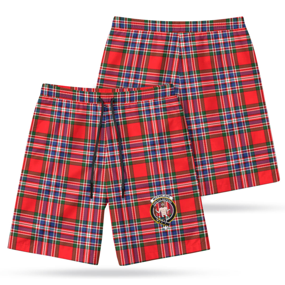 McFarlane Modern Tartan Crest Men's Beach Shorts