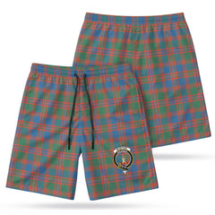 McIntyre Ancient Tartan Crest Men's Beach Shorts
