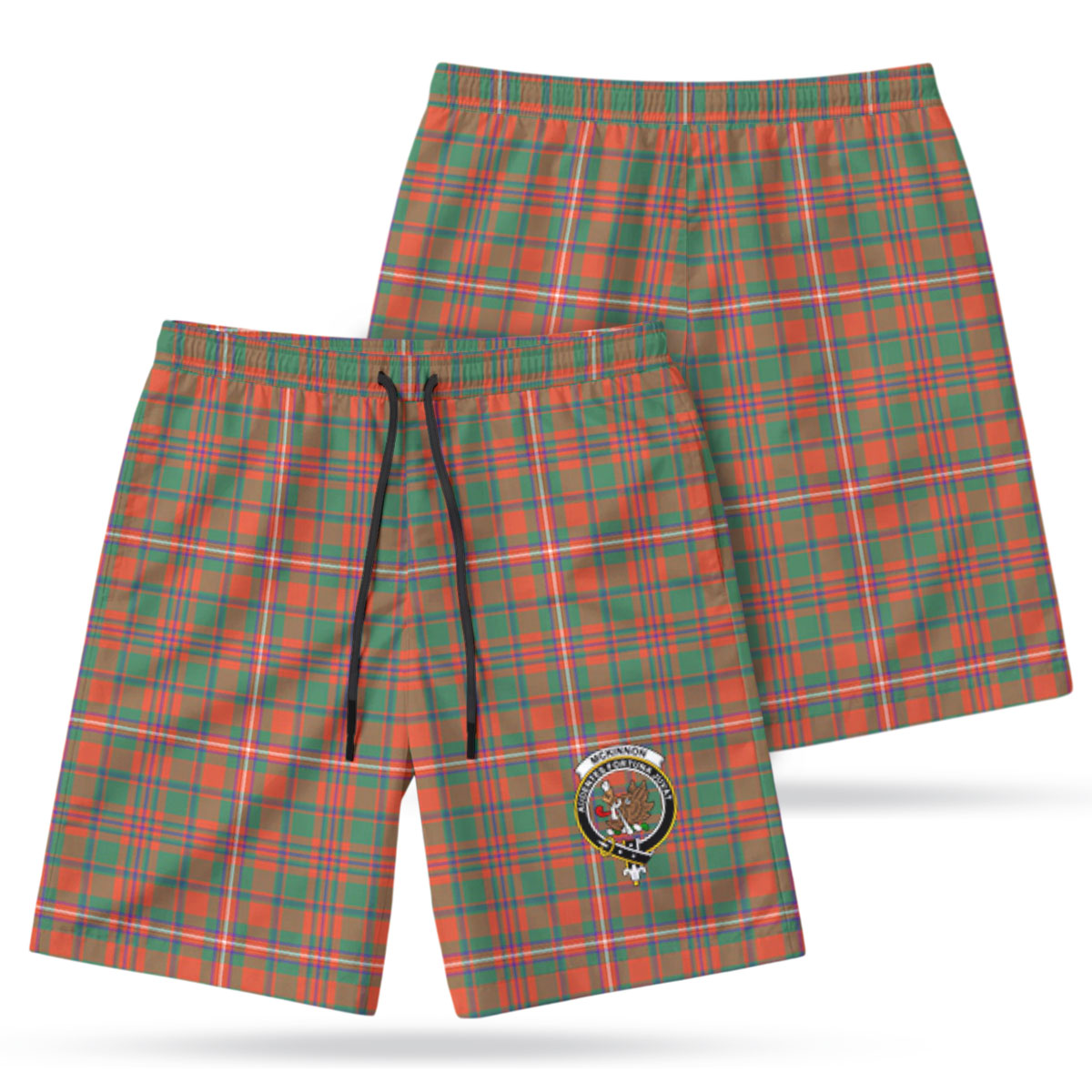 McKinnon Ancient Tartan Crest Men's Beach Shorts