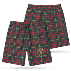 McKintosh Hunting Modern Tartan Crest Men's Beach Shorts
