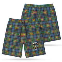 McLellan Ancient Tartan Crest Men's Beach Shorts