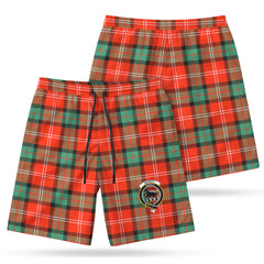 Nesbitt Ancient Tartan Crest Men's Beach Shorts