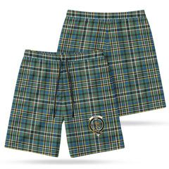 Scott Green Ancient Tartan Crest Men's Beach Shorts