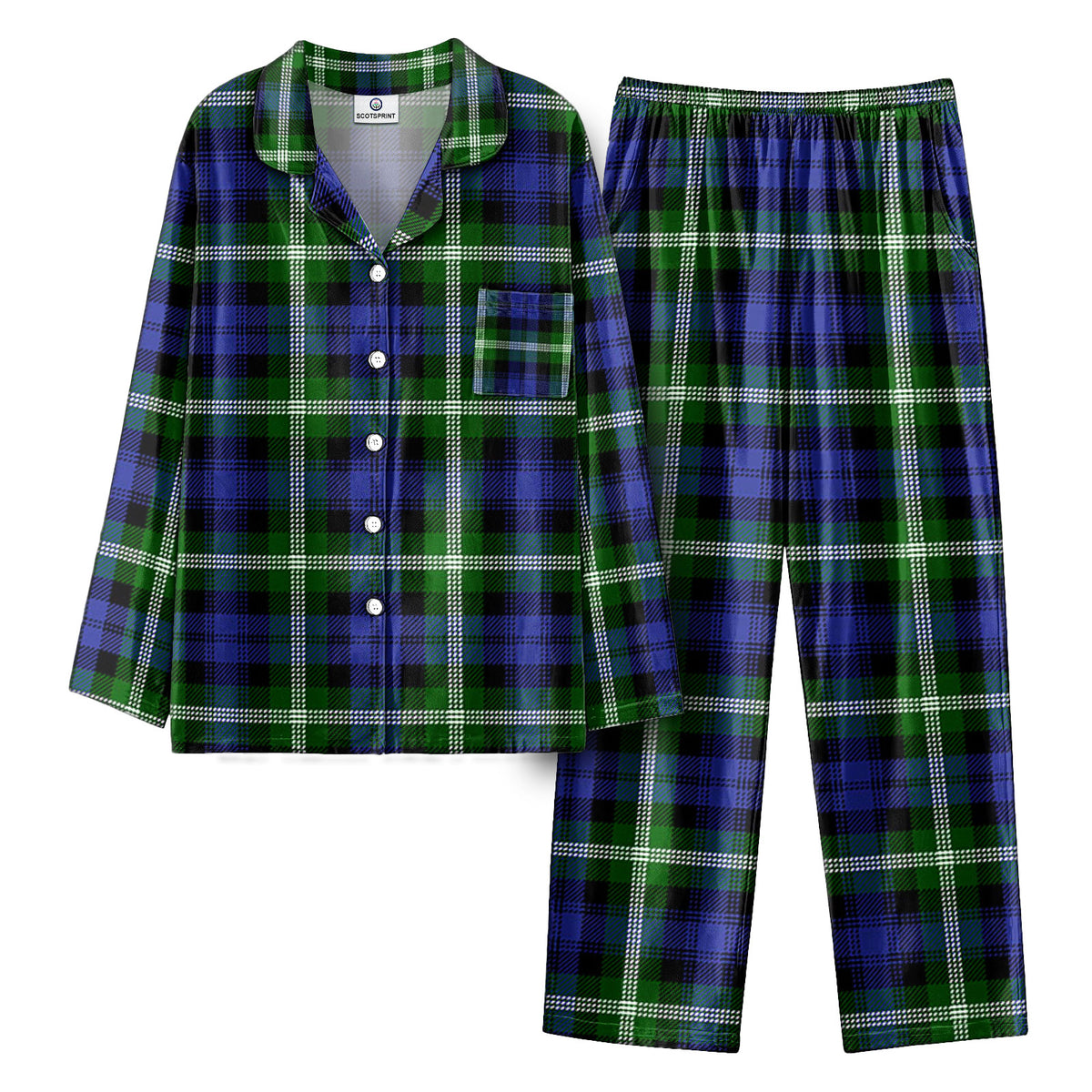 Baillie Modern Tartan Pajama Set