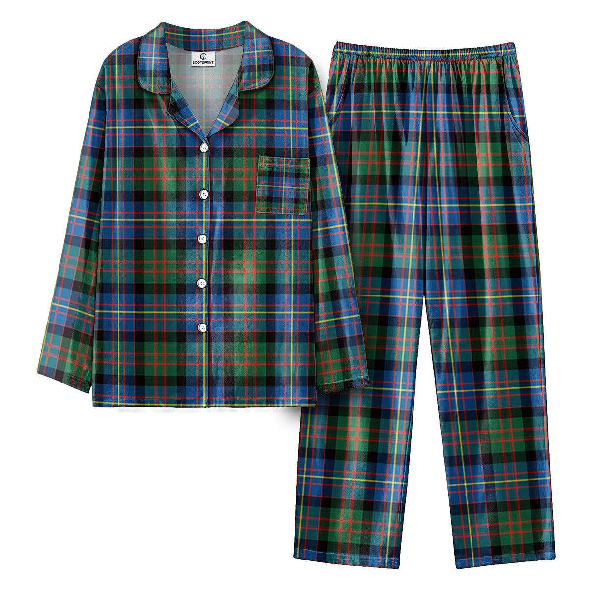 Cameron of Erracht Ancient Tartan Pajama Set