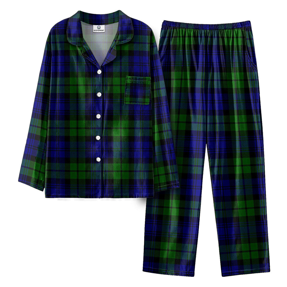 Campbell Modern Tartan Pajama Set