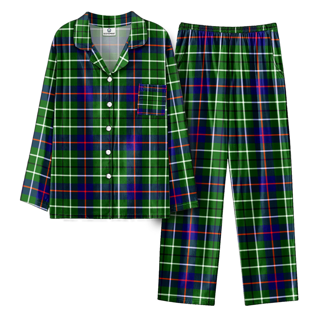 Duncan Modern Tartan Pajama Set