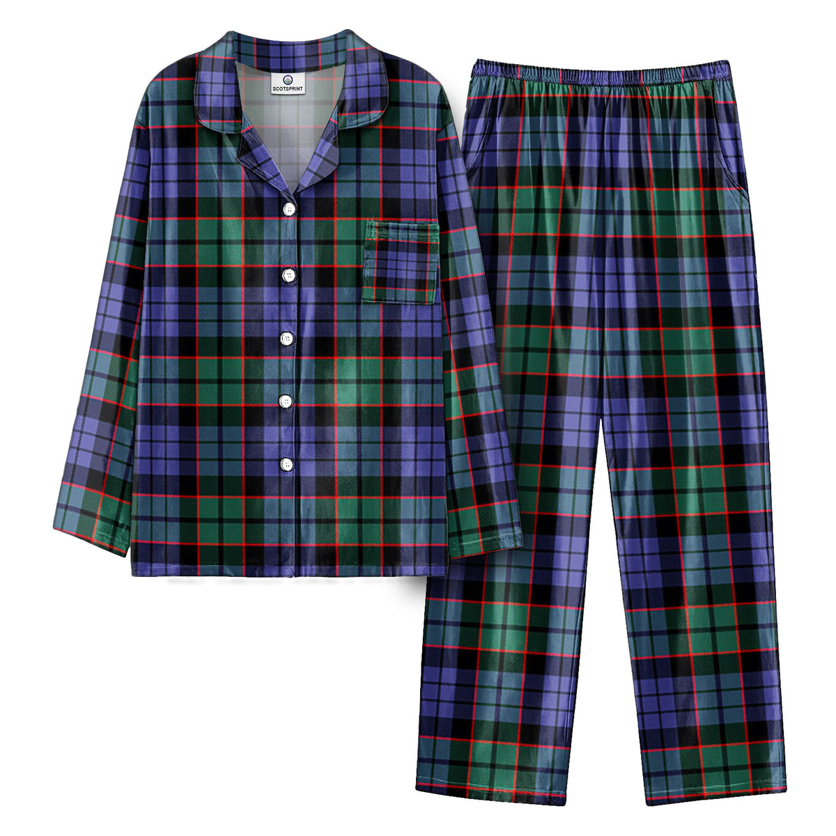 Fletcher Modern Tartan Pajama Set