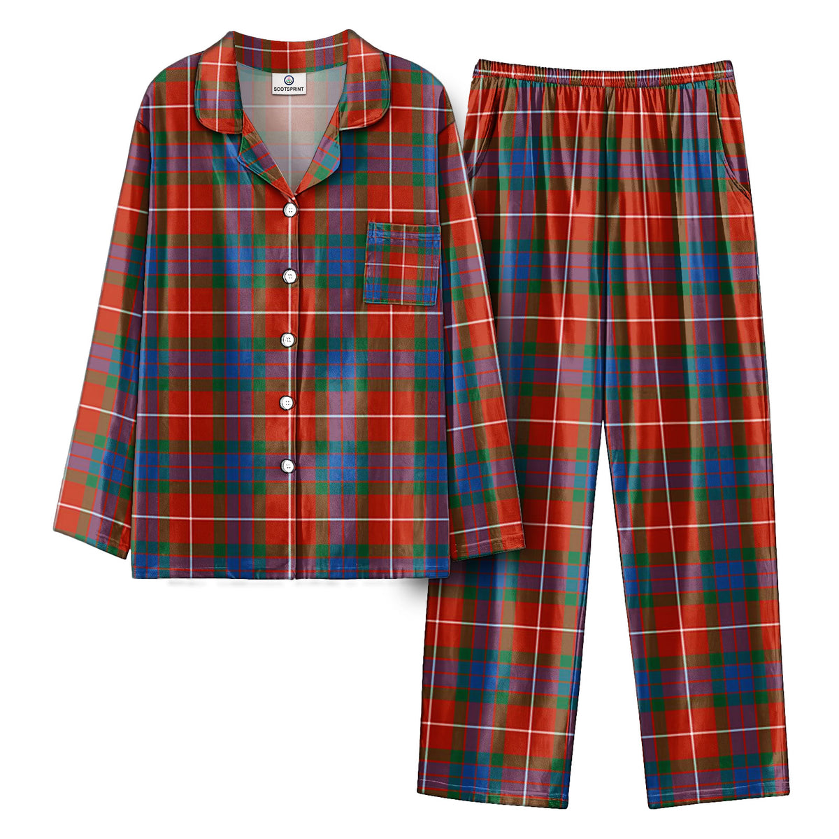 Fraser (of Lovat) Ancient Tartan Pajama Set