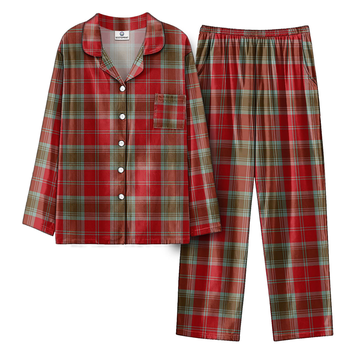 Lindsay Weathered Tartan Pajama Set