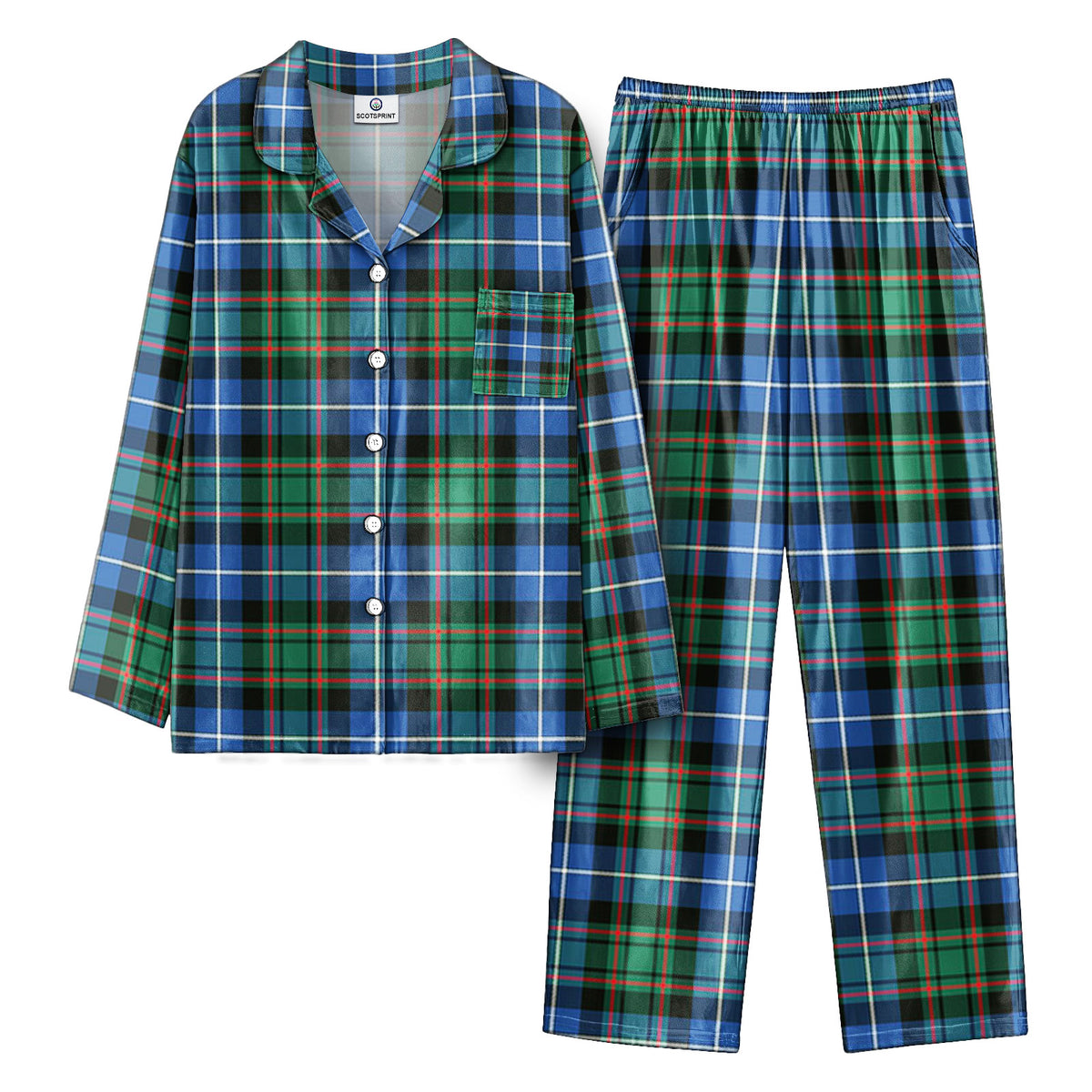 MacRae Hunting Ancient Tartan Pajama Set