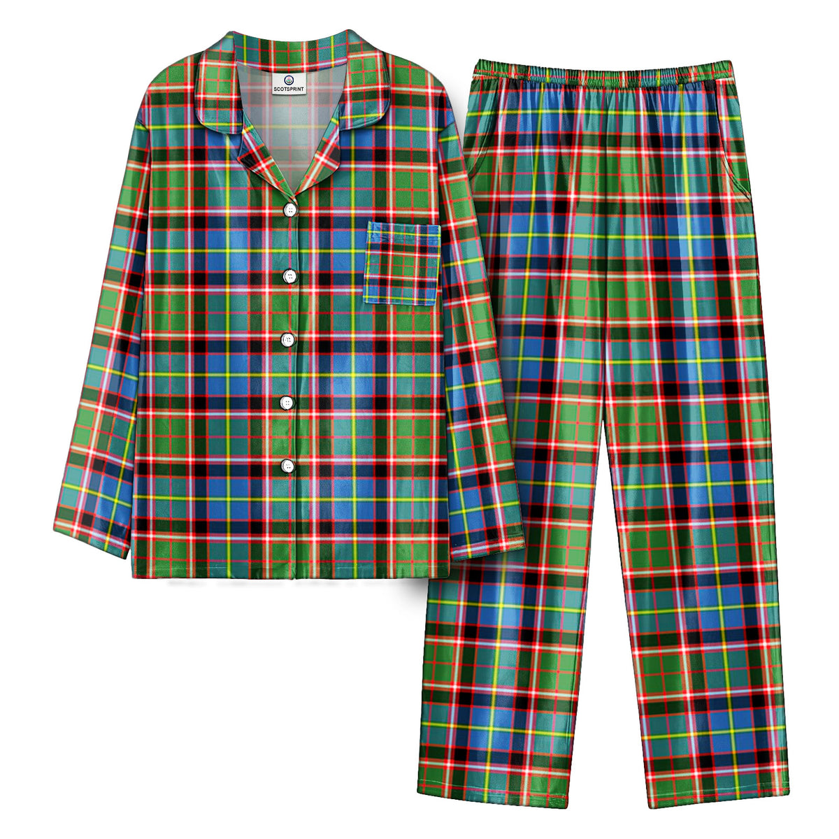 Norvel (or Norvill) Tartan Pajama Set