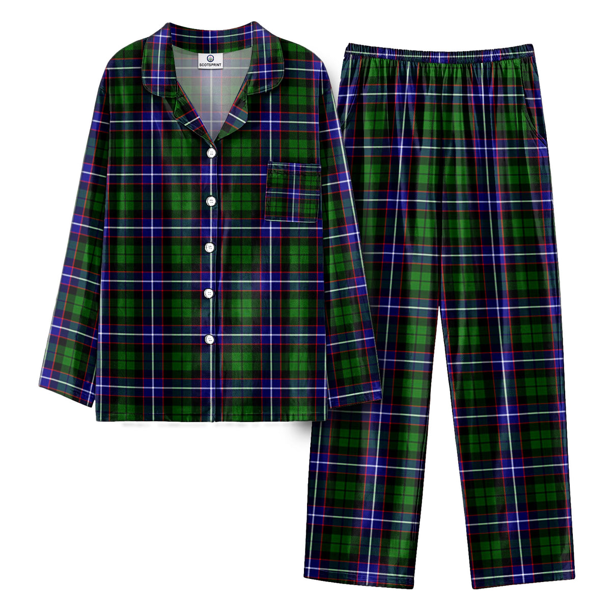 Russell Modern Tartan Pajama Set