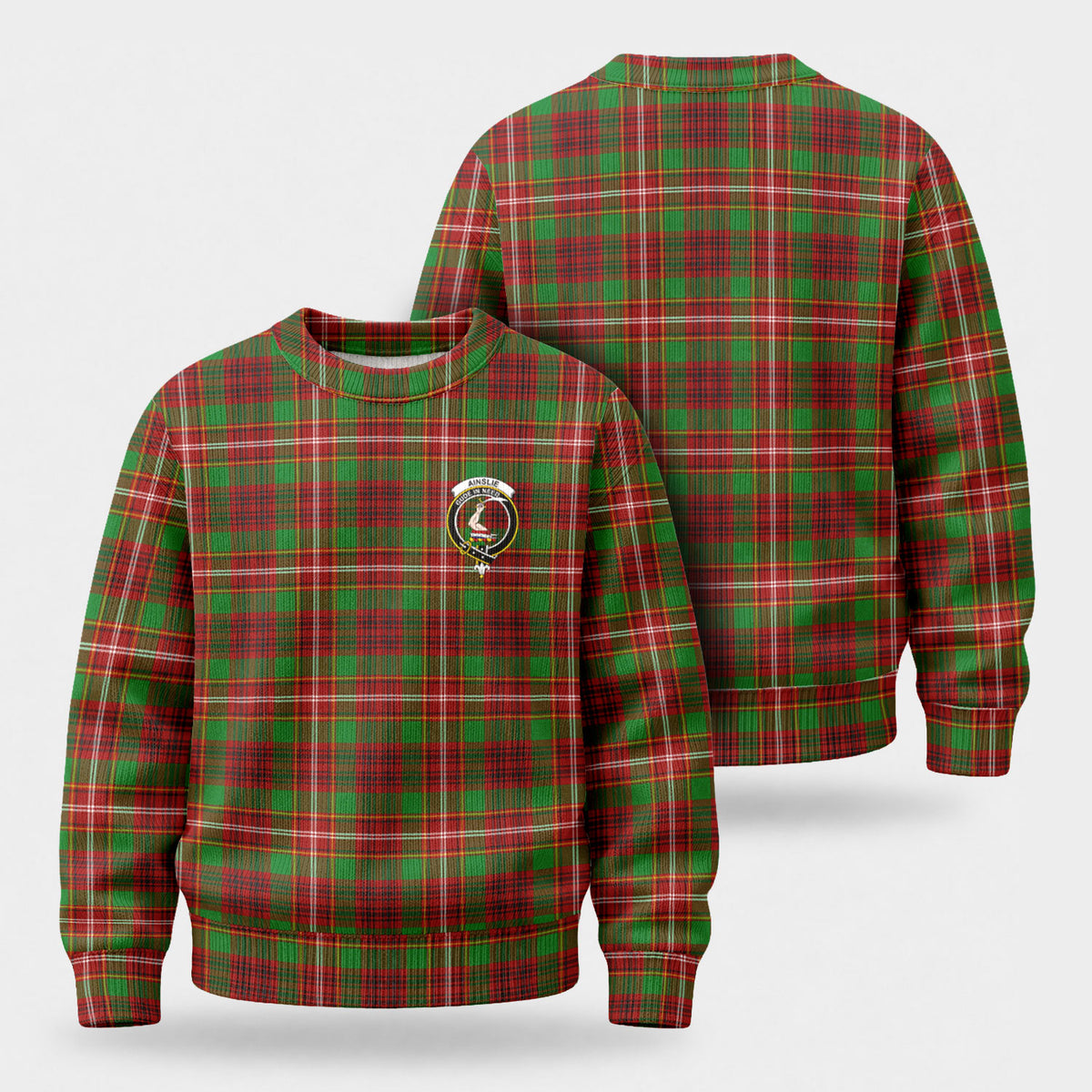Ainslie Tartan Crest Sweater