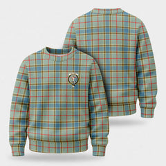 Balfour Blue Tartan Crest Sweater