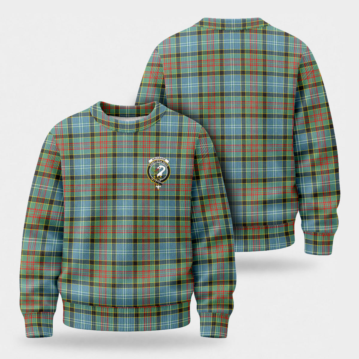Brisbane Tartan Crest Sweater