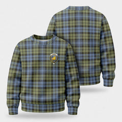 Campbell Faded Tartan Crest Sweater