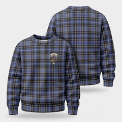 Clark Modern Tartan Crest Sweater