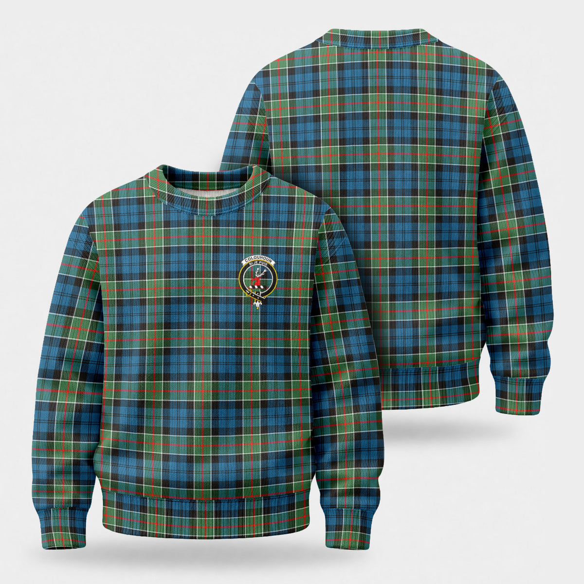 Colquhoun Ancient Tartan Crest Sweater