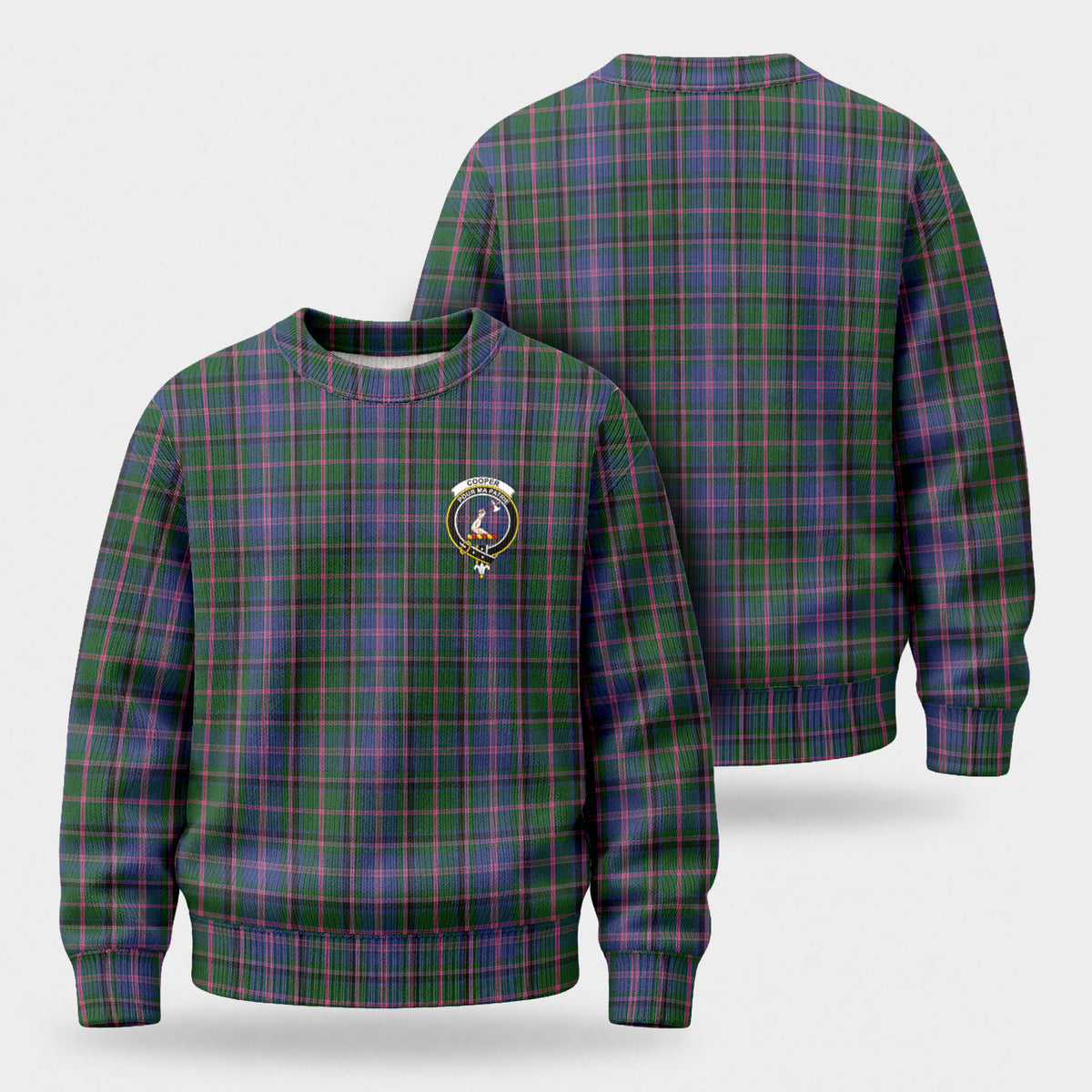 Cooper Tartan Crest Sweater