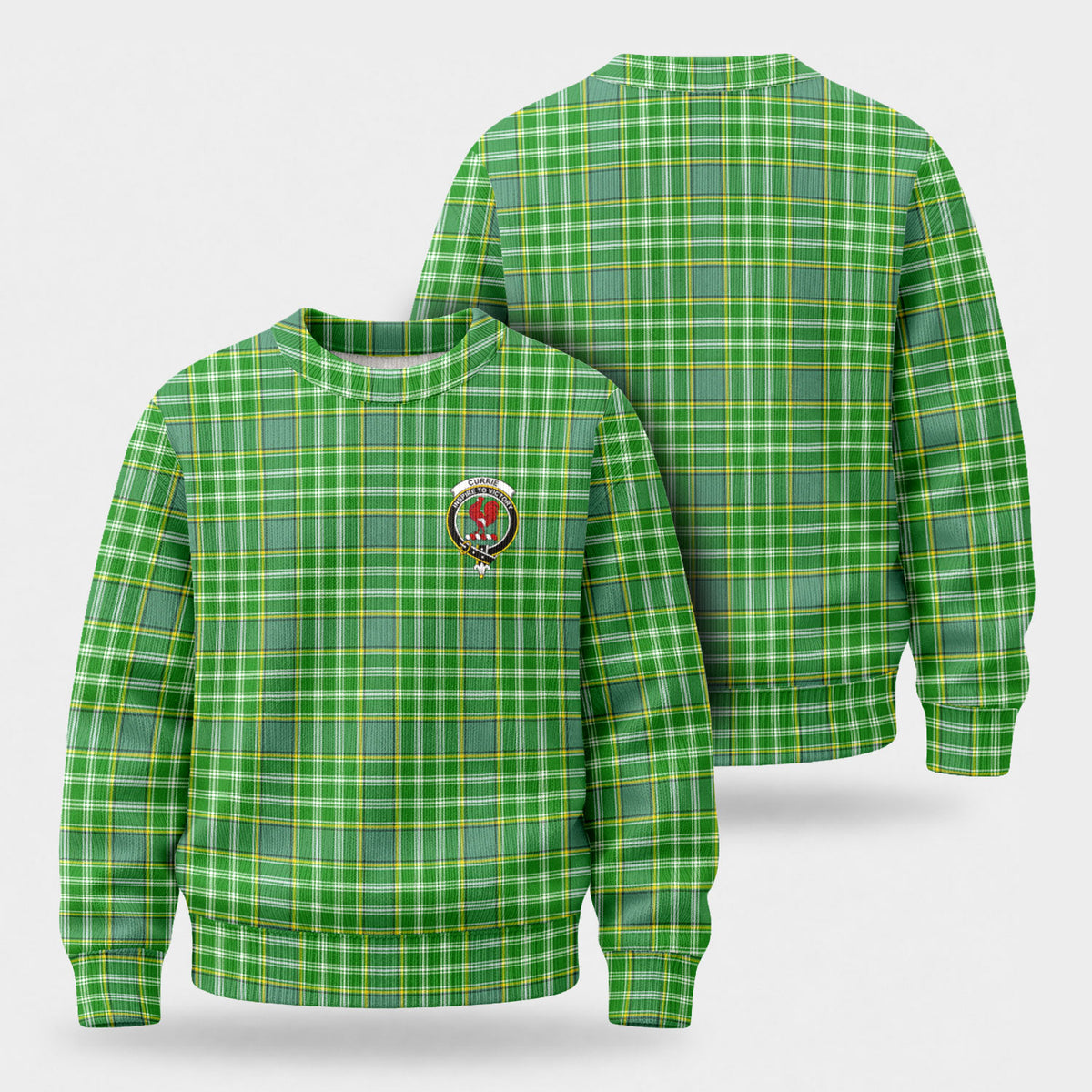 Currie Tartan Crest Sweater