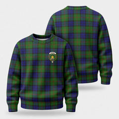 Dundas Modern Tartan Crest Sweater