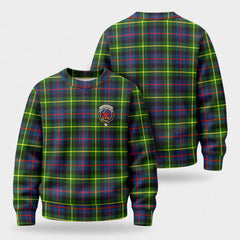 Farquharson Modern Tartan Crest Sweater