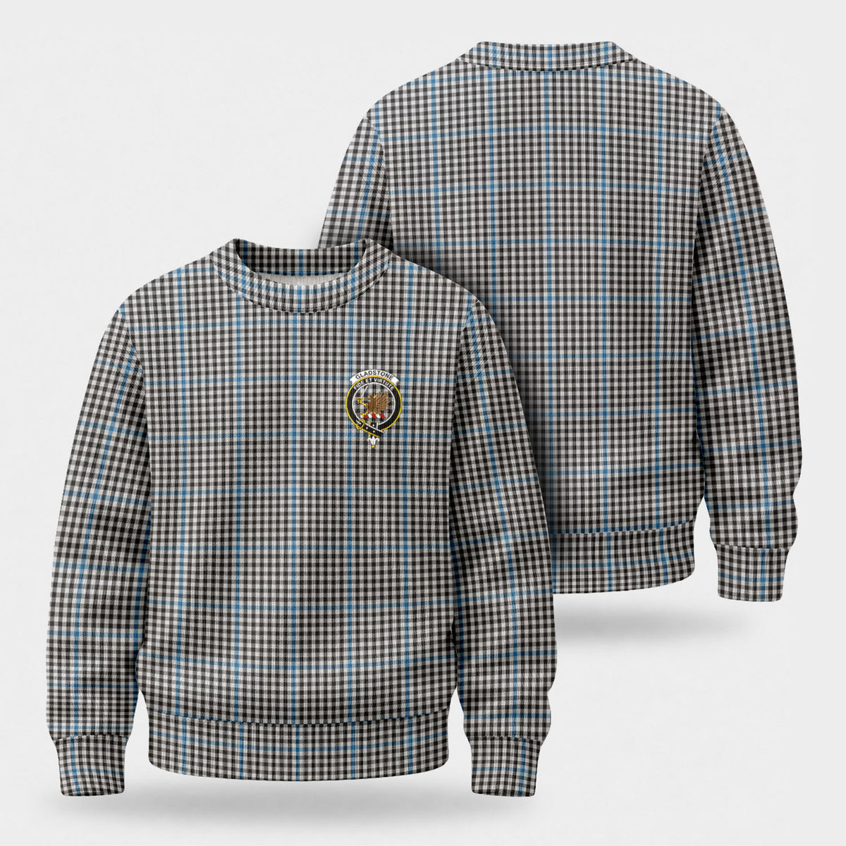 Gladstone Tartan Crest Sweater