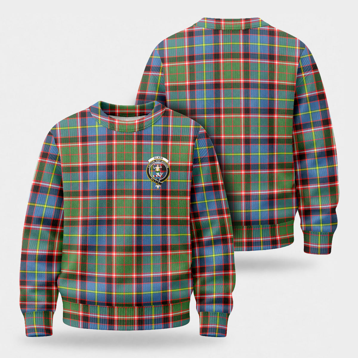 Glass Tartan Crest Sweater