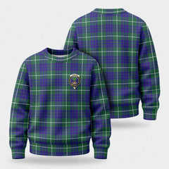 Hamilton Hunting Modern Tartan Crest Sweater