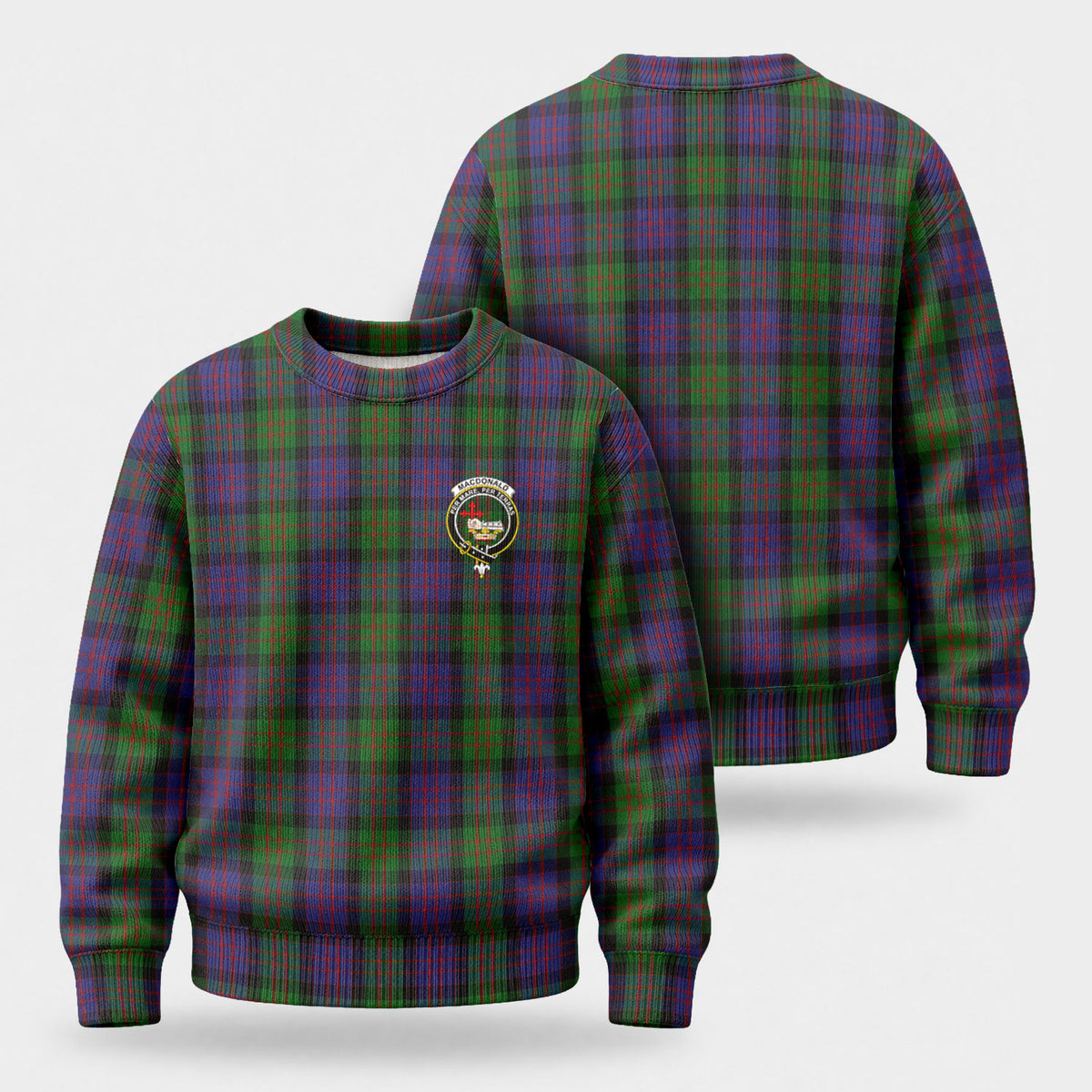 MacDonald Tartan Crest Sweater